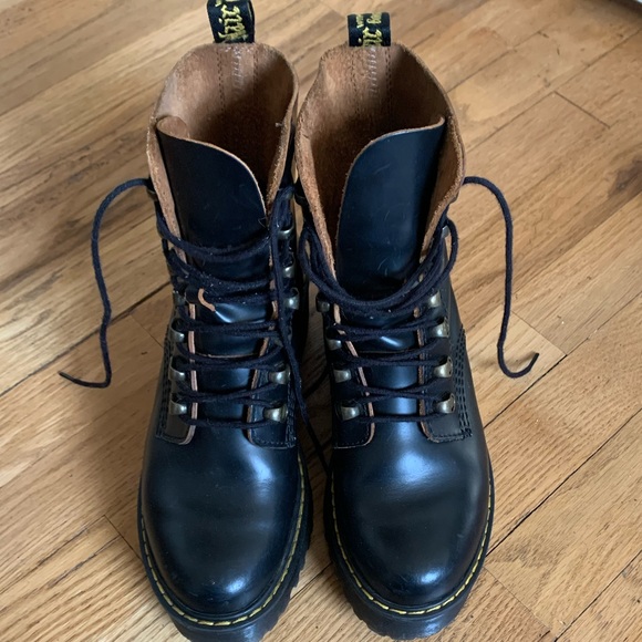 Dr. Martens Black Leather Boots - Picture 2 of 10